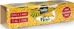 Tukaş Mısır Konservesi 220 gr 3'lü