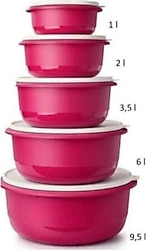 Tupperware Miksim Karıştırma ve Saklama Seti 5'li