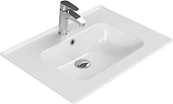 Turkuaz Seramik Cerastyle Blue 60x47 cm Etajerli Lavabo