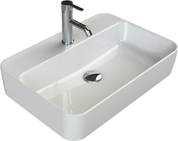 Turkuaz Seramik Hera 60x42 cm Tezgah Üstü Lavabo