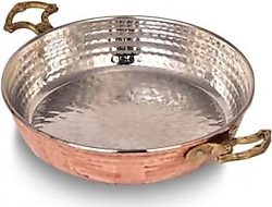 Turna Bakır Soylu Tava 3 No 18 cm Kalın Kırmızı Turna7552-1