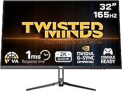 Twisted Minds TM32QHD165VA 32" 1 ms 2K 165 Hz Oyuncu Monitörü