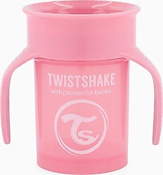 Twistshake 360° Pembe 6 Ay+ Dökülmez Alıştırma Bardağı 230 ml