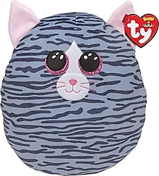Ty Squish Boos Gri Çizgili Kedi 25 cm