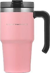 Tyeso Maxus Pembe 600 ml Pipetli Termos Bardak