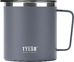 Tyeso Silviya Gri 400 ml Çelik Termos Bardak