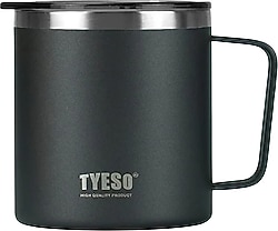 Tyeso Silviya Siyah 400 ml Çelik Termos Bardak