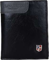U.S. Polo Assn Marka Logolu Erkek Cüzdanı PLCUZ7616 Siyah