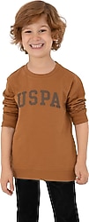 U.S. Polo Assn 50313830-VR233 Camel Çocuk Sweatshirt