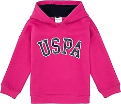U.S. Polo Assn 50317890-VR041 Kapüşonlu Pembe Çocuk Sweatshirt