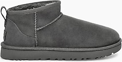 UGG Classic Ultra Mini 1116109 İçi Kürklü Gri Kadın Deri Bot
