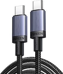 Ugreen 65908 2 m Type-C to Type-C Hızlı Şarj Kablosu