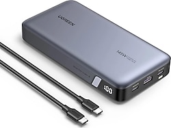 Ugreen 90597 25000 mAh Type-C Kablolu Hızlı Şarj Powerbank