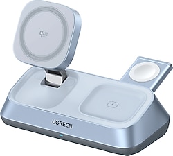 Ugreen Magflow 55677 3in1 MagSafe Kablosuz Hızlı Şarj Aleti