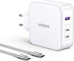 Ugreen Nexode 140 W Beyaz Type-C Kablolu Hızlı Şarj Aleti