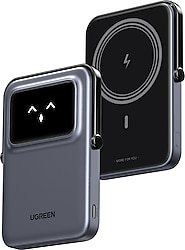 Ugreen Uno Siyah 5000 mAh Hızlı Şarj MagSafe Powerbank