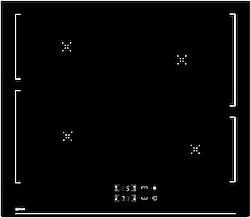 Ukinox Ace 60 İndüksiyonlu Siyah Cam Ankastre Ocak