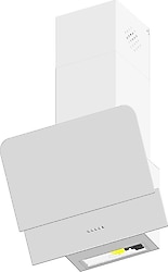 Ukinox Olive Modern Duvar Tipi 60 cm Cam Beyaz Davlumbaz