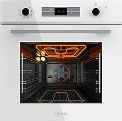 Ukinox Smart 8801 W Beyaz Ankastre Fırın