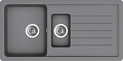 Ukinox Valente D150 L 1.5 Göz Gri Granit Eviye