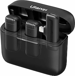 Ulanzi J12 2'li Lightning Kablosuz Yaka Mikrofonu