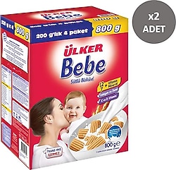 Ülker Bebe Bisküvisi 800 gr 2 Adet