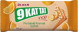 Ülker 9 Kat Tat İnce Portakallı Gofret 114 gr