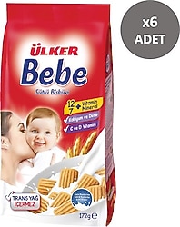 Ülker Bebe Bisküvisi 172 gr 6 Adet