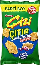 Ülker Çizi Çıtır Peynir ve Soğan Aromalı Parti Boy Kraker 160 gr