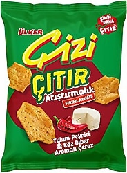 Ülker Çizi Çıtır Tulum Peyniri ve Köz Biber Aromalı Kraker 50 gr
