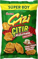Ülker Çizi Çıtır Tulum Peyniri ve Köz Biber Aromalı Süper Boy Kraker 120 gr