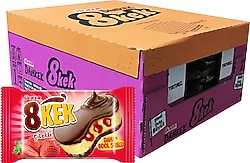 Ülker Dankek 8 Kek Çikolatalı Çilekli 55 gr 24'lü