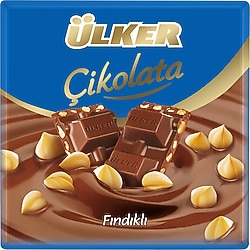 Ülker Fındıklı Kare Çikolata 60 gr