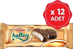 Ülker Halley Çikolata Kaplı Bisküvi 240 gr 12'li