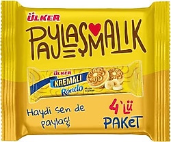 Ülker Rondo Muz Kremalı Bisküvi 4x61 gr