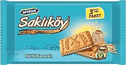 Ülker Saklıköy Sütlü Kremalı Bisküvi 3x88 gr