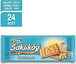 Ülker Saklıköy Sütlü Kremalı Bisküvi 100 gr 24'lü