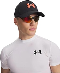 Under Armour Blitzing 1376700-006 Siyah-Turuncu Erkek Şapka