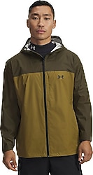 Under Armour Cloudstrike Colorblock 1381880-308 Kapüşonlu Yeşil Erkek Yağmurluk