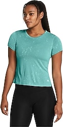 Under Armour Launch Splatter 1382435 Kısa Kollu Bisiklet Yaka Kadın Tişört
