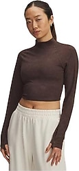 Under Armour Meridian Suede Effect 6007020 Uzun Kollu Crop Tişört