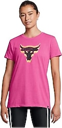 Under Armour Project Rock Underground Core 1382708 Kısa Kollu Bisiklet Yaka Kadın Tişört