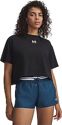 Under Armour Rival Boxy Solid 6011064 Kısa Kollu Bisiklet Yaka Crop Tişört