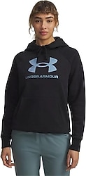 Under Armour Rival Fleece Shimmer 6003710-007 Kapüşonlu Siyah Kadın Sweatshirt