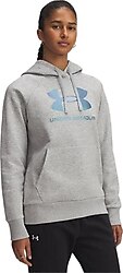 Under Armour Rival Fleece Shimmer 6003710-011 Kapüşonlu Gri Kadın Sweatshirt