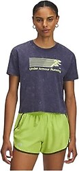 Under Armour Run Graphic 6006526 Kısa Kollu Bisiklet Yaka Kadın Tişört