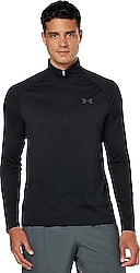 Under Armour Tech 2.0 1328495-001 Yarım Fermuarlı Siyah Erkek Sweatshirt