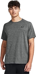 Under Armour Tech Textured 1382796 Kısa Kollu Bisiklet Yaka Erkek Tişört