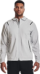 Under Armour Unstoppable 1370494-014 Kapüşonlu Gri Erkek Mont