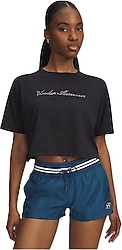 Under Armour Wordmark 6010588 Kısa Kollu Bisiklet Yaka Crop Tişört